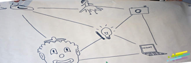 La représentation d'une équipe plurielle après le team building "le labyrinthe" Des équipiers différents pour une équipe complète